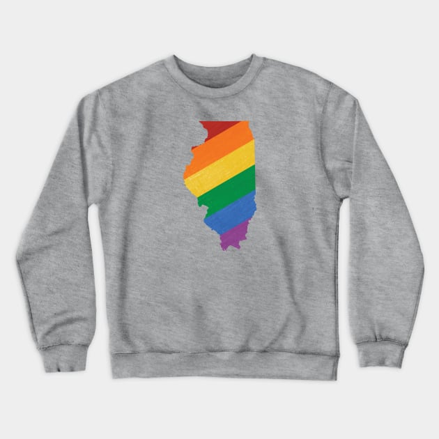 Illinois Pride Crewneck Sweatshirt by juniperandspruce